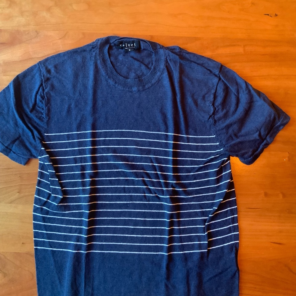 Velvet linen blend t-shirt